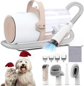 FIXR Dog Grooming Vacuum, Dog Hair Vacuum, 11000Pa Suction Power Dog Vacuum for Shedding Grooming, Pet Vacuum Grooming Kit with 4 Grooming Tools, Low Noise, 2.5L, Perfect for Pet Hair Grooming, PG50