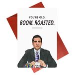 Gonzey The Office Michael Scott Boom Roasted Birthday Cards