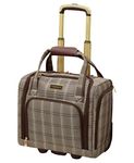 LONDON FOG Brentwood Ii 15" 2-Wheel Under The Seat Bag, Cappuccino, Carry-On 15-Inch, London Fog Brentwood Ii 15" 2-wheel Under the Seat Bag