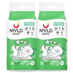 Mylo Baby Diaper Pants Small (S) Size 4-8 kgs (84 count) Leak Proof | Lightweight | Rash Free | 12 Hours Protection | ADL Technology