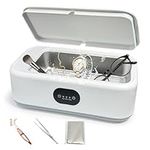 MTWML Ultrasonic Cleaner,49Khz 22Oz Ultrasonic Jewelry Cleaner Machine with 3 Modes Timer for Glasses Ring Earring Dentures Necklaces Watch Strap Makeup Brush Tank Sonic (640ML)