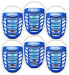 6 Packs Bug Zapper Indoor, Electronic Fly Trap Insect Killer, Mosquitoes Killer Mosquito with Blue Lights for Living Room, Home, Kitchen, Bedroom, Baby Office