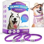 Calming Collar for Dogs, 3 Packs Pheromone Collars Dog Anxiety Relief Stress 90 Days, Adjustable Dogs Calm Collar, Separation Anxiety Relief for Dogs, Fit All Small Medium and Large Dog (25.6 Inches)