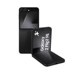 Samsung Galaxy Z Flip7 FE AI Phone, Foldable Design, Wide Cover Screen, 50 MP Camera, Smooth Processor, 256GB Storage, 8 GB Memory, Black, 3 Year Samsung Extended Warranty (UK Version)