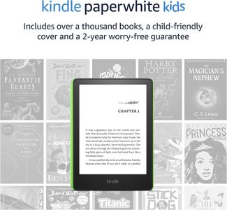 Kindle Paperwhite Kids E-Reader – 16GB, Emerald Forest Cover, 2-Year Guarantee