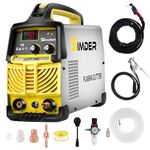 SSIMDER Plasma Cutter 50Amp Plasma Cutter Machine with Dual Voltage 110V/220V Non-Pilot Arc 1/2 Inch Clean Cut Plasma Cutting Equipment with High Frequency Easy Metal Cutter LCD Display IGBT Inverter