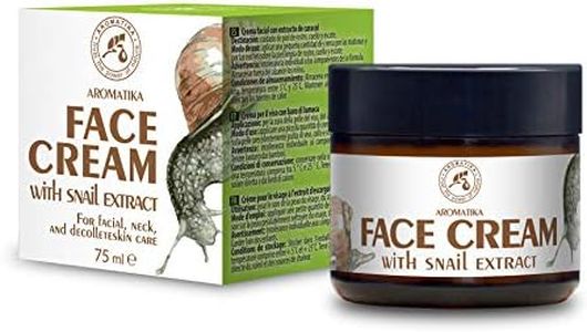 Crema de Baba Caracol 75ml - Hidratante de Caracol & Aloe - Ingredientes Naturales Antienvejecimiento, Antiarrugas y Manchas Oscuras - Crema Facial Regeneradora & Iluminadora & Nutritiva