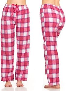 DARESAY Women's Flannel Plaid Pajama Pants - Soft & Stretchy, Relaxed Fit, Comfortable Home & Casualwear For All Seasons