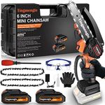 Mini Chainsaw 6 Inch, Cordless Mini