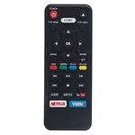 NC453UL NC453 Replace Remote Control fit for Sanyo Blu-ray Disc DVD Player FWBP706FC FWBP706F FWBP706FA with YouTube Netflix Vudu Buttons