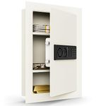 Giantex Electronic Wall Hidden Safe Security Box,.83 CF Built-In Wall Electronic Flat Security Safety Cabinet