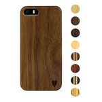 MediaDevil Artisancase Wood Case for Apple iPhone SE (2016) / 5S / 5 (Black Walnut)