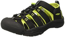 KEEN Baby Boys Newport H2 Closed Toe Water Sandal, Black BLACK LIME, 7 Big Kid US