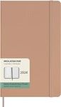Moleskine 2024 Weekly Planner, 12M, Large, Sandy Brown, Hard Cover (5 x 8.25)