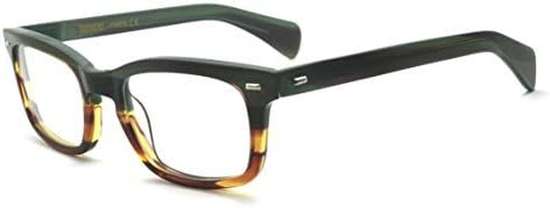 Eyeglasses frames for men mode thick glasses designer glasses men women non prescription rectangle frames anti blue light glasses green