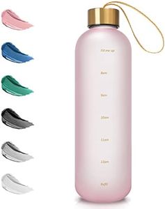 Opard 27oz/32oz Motivational Water Bottle with Time Marker to Drink, Reusable Plastic Bottle with BPA Free Tritan for Gym and Sports