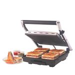 Borosil Super Jumbo 2000-Watt Grill Sandwich Maker, Black