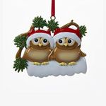 Kurt Adler Christmas Owl Family of 2 Ornament