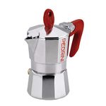 Pedrini Kaffettiera 9081 Espresso Maker 1 Cup red