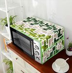 E-Retailer® Polyester 3-Layered Microwave Oven Top Cover With 4 Utility Pockets Suitable for Upto 30 Liter (Green, Size-36x14 Inches)