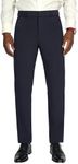Plaid&Plain Men's Slim Fit Dress Pants Formal Pants Dress Slacks for Men 603 Navy Blue(New) 38X34
