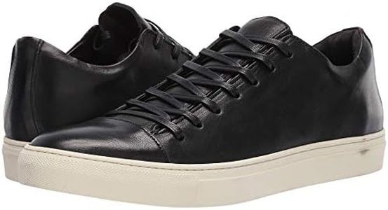 John Varvatos Men's Reed Low Top Sneaker, Black, 10