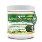 Herba Organic Spirulina Powder 250g – Certified USDA Organic & Tested for Heavy Metals | Made in Canada | Pure Spirulina Powder Organic Canada