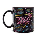 Silver Buffalo Sanrio Hello Kitty Retro Boombox and Cassette Print Ceramic Mug | Large Coffee Cup For Espresso, Tea, Coca | Holds 20 Ounces