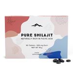 Pure Shilajit Tablets 90ct. (200mg Each) from Pure Himalayan Shilajit ® - Plant Derived Fulvic Minerals Support Metabolism and Immune System