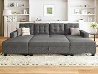 HONBAY Sectional Sleeper Sofa with 