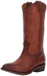 Frye Women's Billy Pull On Leather Boots Cognac/Vintage, Size 8.5