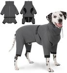 Cyponpy Reflective Zipper Waterproof Dog Coat with Legs High Collar Warm Dog Coat with Fleece Lining Winter Dog Jacket Adjustable Chest Puppy Coat Cold Weather Dog Clothes for Small Medium Dogs Coats