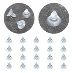 Pack of 20 Long Neck 14mm Suction Cups - Clear PVC Vinyl Standard Suckers with 9mm Shaft for Secure Hold, Versatile Use in Craft, DIY Projects, Hanging, and Mounting Solutions