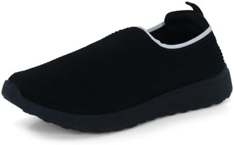 DOCTOR EXTRA SOFT Lightweight Memory Foam Women's Shoes | Walking, Gym, Training, Running, Casual, Sports, Athletics| Stylish, Slip-On, Loafers, Lace-Up, Sneaker For Ladies & Girls D-1004, Black