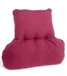 Diana Cowpe Comfort Posture Back & Lumbar Support Cushion - HOMEWORKER/OFFICE CHAIR - Many Colours - UK MADE (Dark Red)