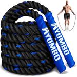 Jump Rope, Weighted Jump Rope for Fitness, 1 lb Heavy Jump Ropes for Men Women Kids, Battle Skipping Ropes for Exercise, Training Muscle Strength Speed Home Gym Workout Equipment