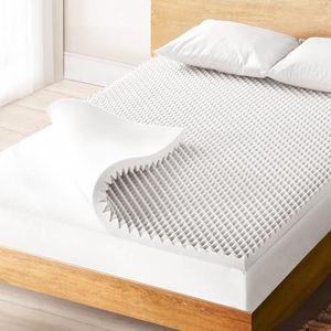 Bedding Mattress Topper High Density Foam Air Flow (5cm Egg Crate Foam, Queen)