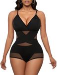 Avidlove Woman Shapewear Body Suits Plus Size Bodysuit Tummy Control Shapewear Body Shaper(Black,Small)