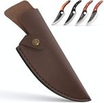 Kitory Leather Knife Sheath 6 inch Boning Knife Practical Soft Leather Sheath with Belt Loop Good for Protect Fixed Blade & Carry Out, 2024 Gifts For Women and Men