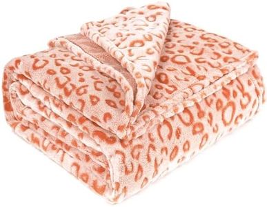 Orange Throw Blanket Couch Plush Cozy Fleece Blanket Soft Lightweight Fall Blankets for Home Decor