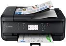 Canon PIXMA TR7650 Multifunktionsdrucker DIN A4 - Farbtintenstrahldrucker schwarz 4 in 1 (Scanner, Kopierer, kabelloser Drucker, Fax, Cloud Link, ADF, WLAN, LCD, 4800 x 1200 DPI, AirPrint & Mopria)
