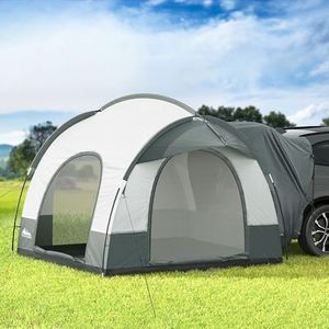 Weisshorn Pop Up Beach Tent, SUV Car Camping Tents Portable Side Awning Shade Shelter, Easy Instant Setup Privacy Change Room Lightweight Sun Protection Outdoor Fishing Family Picnic Grey