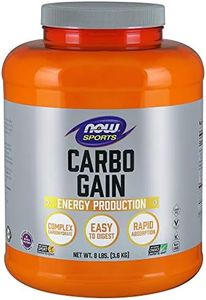 NOW Foods Sports Nutrition, Carbo Gain Powder (Maltodextrin), Rapid Absorption, Energy Production, 8-Pound