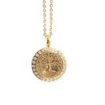 Tree of Life | Aromatherapy Oil Diffuser Gold Necklace Locket with Pad