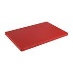 Urmila Plastic ® Plastic Cutting Chopping Board- Non-Slip Antibacterial Surface with Extra Thickness Red, 18x12 Inches