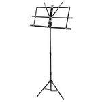 Windsor Adjustable Folding Sheet Music Stand With Carry Case, Black, Lightweight