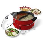 Starfrit The Rock XL Dual-Sided Electric Hot Pot - 5L - Rock.Tec Non-Stick - Variable Temperature Control - 1500W