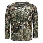 Mossy Oak Men's Standard Camo Hunting Shirts Long Sleeve, Country DNA, Large