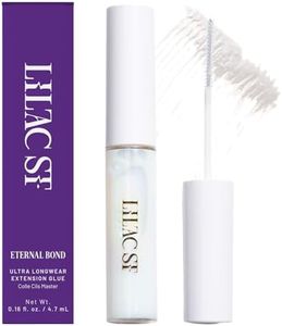 Lilac St - Eternal Bond (Clear) - Lash Cluster Glue - Mini Mascara Wand Applicator - Strong & Flexible Hold - Waterproof - Sensitive Eyes Safe - Cruelty Free, Vegan, Women Founded - 0.16fl oz