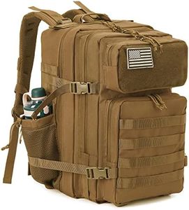 QT&QY Military Tactical Backpacks For Men Molle Daypack 45L Large 3 Day Bug Out Bag Hiking Rucksack With Bottle Holder